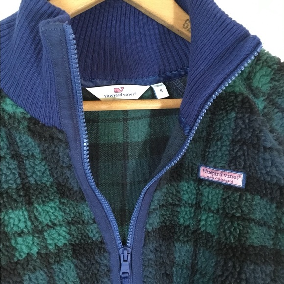 Vineyard Vines Blackwatch 1/2 Zip Oversized Fleece - Picture 8 of 8